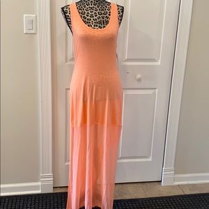 Miken Racerback Mesh Maxi Dress Swimwear Swimsuit Bikini Coverup New